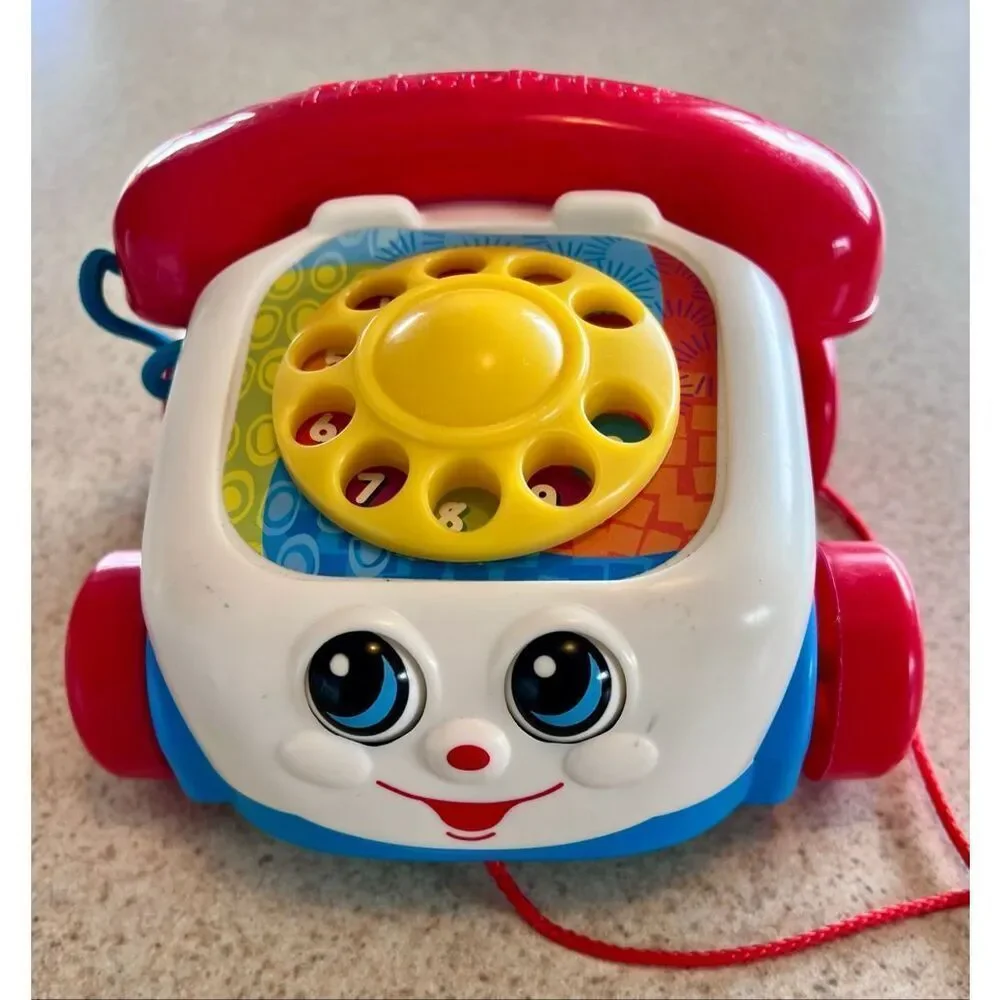 2000 Fisher-Price Mattel Pull Along Chatter Telephone Pretend Play Phone